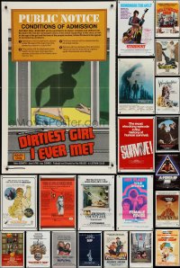 3h0137 LOT OF 128 FOLDED ONE-SHEETS 1970s-1990s great images from a variety of different movies!