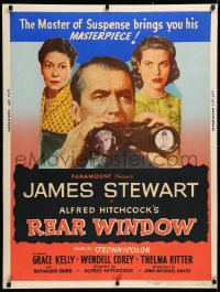 3j0017 REAR WINDOW style Z 30x40 1954 Hitchcock's masterpiece, James Stewart, sexy Grace Kelly, ultra rare!