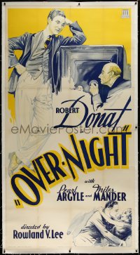 3j0436 THAT NIGHT IN LONDON linen 3sh 1934 bank clerk Robert Donat embezzles money, Over-Night, rare!