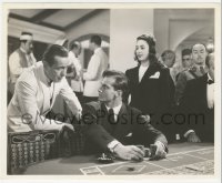 3j0326 CASABLANCA 8.25x10 still 1942 Page watches Humphrey Bogart tell Dantine to let his bet ride!