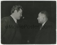 3j0369 NATIVE SON candid stage play 7.75x9.75 still 1941 Orson Welles with author Richard Wright!