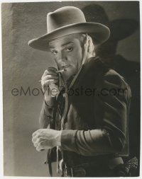 3j0370 OKLAHOMA KID deluxe 8x10.25 still 1939 moody close up of James Cagney w/cigarette by Hurrell!