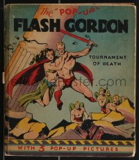 3j0307 FLASH GORDON hardcover Pop-Up book 1935 Flash Gordon, Tounament of Death, Alex Raymond, rare!