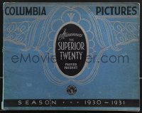 3j0111 COLUMBIA PICTURES 1930-31 campaign book 1930 Frank Capra's Dirigible, Barbara Stanwyck, rare!