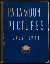 3j0120 PARAMOUNT 1937-38 hardcover campaign book 1937 great art of W.C. Fields, Mae West & much more!