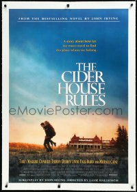 3j0909 CIDER HOUSE RULES linen 1sh 1999 Tobey McGuire, Charlize Theron, Michael Caine, Hallstrom!