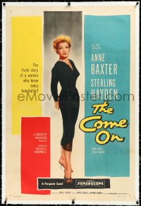3j0917 COME ON linen 1sh 1956 full-length sexy bad girl Anne Baxter, who knew every temptation!