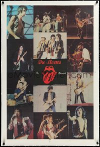 3j0645 ROLLING STONES linen 25x38 English commercial poster 1978 portraits of the legendary rock band!