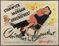 3j0192 CHRISTMAS IN CONNECTICUT style A 1/2sh 1945 Barbara Stanwyck, Morgan, Greenstreet, very rare!