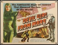 3j0061 DEVIL GIRL FROM MARS 1/2sh 1955 Earth menaced by fantastic powers, sexy female alien & robot!