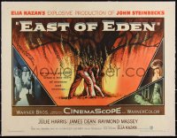3j0616 EAST OF EDEN linen 1/2sh 1955 first James Dean, John Steinbeck, directed by Elia Kazan!