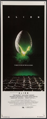 3j0167 ALIEN int'l insert 1979 Ridley Scott outer space sci-fi monster classic, cool egg image!