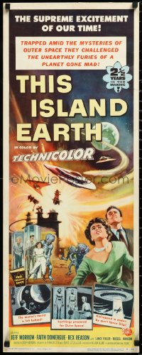 3j0183 THIS ISLAND EARTH insert 1955 they challenged unearthly furies of a planet gone mad!