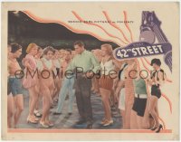 3j0255 42nd STREET LC 1933 Ginger Rogers watches Warner Baxter critcize Ruby Keeler's dancing!