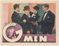 3j0264 G-MEN LC 1935 Barton MacLane & his thugs in tuxedos hold James Cagney at gunpoint!