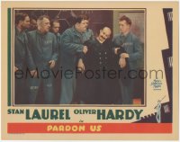 3j0281 PARDON US LC 1931 Stan Laurel, Oliver Hardy & convicts w/teacher James Finlayson, ultra rare!