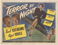 3j0253 TERROR BY NIGHT TC 1946 Basil Rathbone is Sherlock Holmes & Nigel Bruce as Dr. Watson!