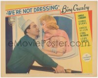 3j0293 WE'RE NOT DRESSING LC 1934 c/u of sailor Bing Crosby about to kiss Carole Lombard, rare!