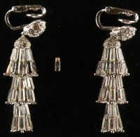 3j0309 OUTER LIMITS pair of costume earrings 1963 actual earrings worn by Janet Blair in 1 episode!