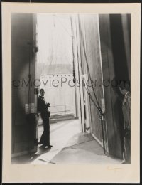 3j0101 GARY COOPER signed matted deluxe 13.75x17.5 still 1930s smoking by enormous door by Beaton!