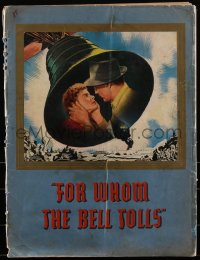 3j0030 FOR WHOM THE BELL TOLLS pressbook 1943 Gary Cooper & Ingrid Bergman, Ernest Hemingway, rare!