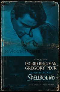 3j0051 SPELLBOUND pressbook 1945 Alfred Hitchcock, Ingrid Bergman & Gregory Peck, ultra rare!