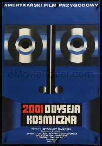 3j0212 2001: A SPACE ODYSSEY Polish 23x33 1973 Stanley Kubrick, different art by Wiktor Gorka!