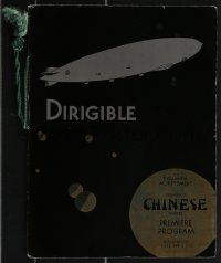 3j0300 DIRIGIBLE souvenir program book 1931 Frank Capra, premiere at Grauman's Chinese Theatre!
