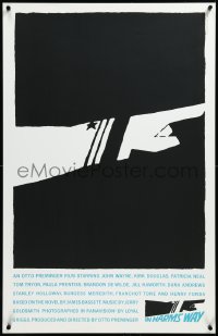 3j0206 IN HARM'S WAY limited edition 25x39 art print 1965 classic Saul Bass pointing hand art!