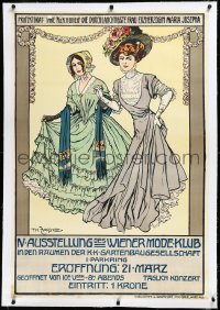 3j0704 IV AUSSTELLUNG DES WIENER MODE-KLUB linen 29x43 Austrian museum/art exhibition 1900s Zasche