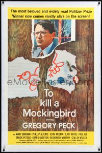 3j1148 TO KILL A MOCKINGBIRD linen 1sh 1963 Gregory Peck classic, from Harper Lee's famous novel!