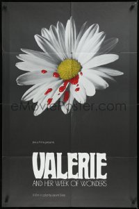 3j0242 VALERIE & HER WEEK OF WONDERS 1sh 1970 Jaroslava Schallerova, art of bleeding flower, rare!