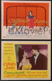 3j0296 CARMEN JONES 8 LCs 1954 Dorothy Dandridge, Harry Belafonte, Otto Preminger, complete set!