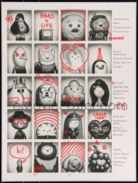 3k1656 ADVENTURE TIME #16/275 18x24 art print 2012 Mondo, Mike Mitchell, Yearbook, regular edition!