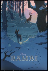 3k0141 BAMBI #16/225 24x36 art print 2017 Mondo, Laurent Durieux, variant edition!