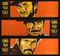 3k1622 GOOD, THE BAD & THE UGLY #216/270 set of 3 11x36 art prints 2008 one signed by Billy Perkins!