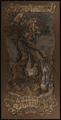 3k1522 LORD OF THE RINGS: THE TWO TOWERS signed #120/233 19x39 art print 2013 by Horkey, variant!
