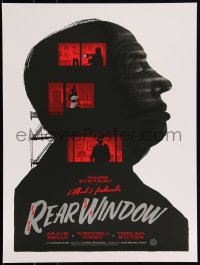 3k2141 REAR WINDOW #16/125 18x24 art print 2019 Mondo, Pullin art of cast, Hitchcock, variant edition!