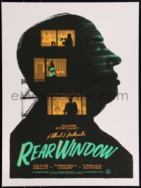 3k2142 REAR WINDOW #16/225 18x24 art print 2019 Mondo, Pullin art of cast & Hitchcock, regular ed.!