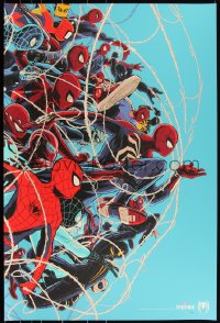 3k1104 SPIDER-MAN #15/175 24x36 art print 2021 Mondo, Cesar Moreno, Marvel's Spidey, variant ed.!