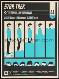 3k2220 STAR TREK #117/350 18x24 art print 2010 Olly Moss art for The Trouble with Tribbles: Spock!