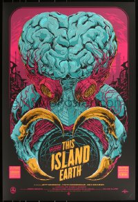 3k1196 THIS ISLAND EARTH signed #17/150 24x36 art print 2014 by Ken Taylor, Mondo, variant edition!