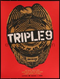 3k2278 TRIPLE 9 #16/125 18x24 art print 2016 Mondo, great art of badge and title by Jay Shaw!