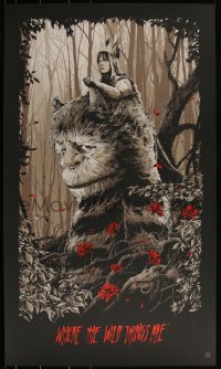 3k1490 WHERE THE WILD THINGS ARE #16/150 21x36 art print 2014 Mondo, Ken Taylor, variant edition!