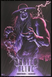 3k1315 WWE #16/100 24x36 art print 2020 Mondo, Tobin, Buried Alive: Undertaker v. Mankind, variant!