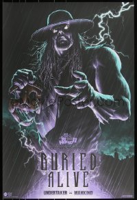 3k1316 WWE #16/200 24x36 art print 2020 Mondo, Tobin, Buried Alive: Undertaker v. Mankind, regular!
