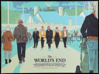3k2320 WORLD'S END #16/225 18x24 art print 2018 Mondo, wacky cast art by Logan Faerber!