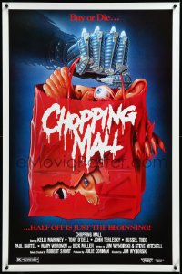 3m0037 CHOPPING MALL 27x41 video poster 1986 Jim Wynorski directed, shopping will never be the same, Killbots!