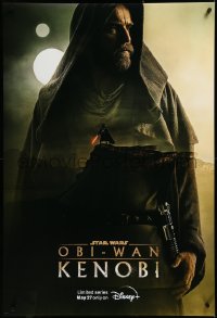 3m0079 OBI-WAN KENOBI DS tv poster 2022 Star Wars, Disney+, Ewan McGregor w/ image of Darth Vader!