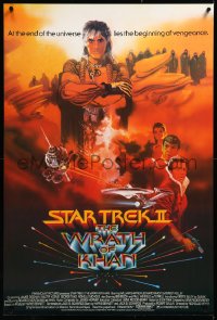3m0998 STAR TREK II int'l 1sh 1982 The Wrath of Khan, Leonard Nimoy, William Shatner, sci-fi sequel!